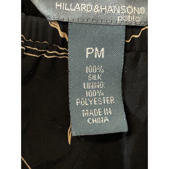 Vintage Y2K Hillard & Hanson Silk Midi Skirt Asymmetrical Floral Size M Petites - Picture 2 of 3